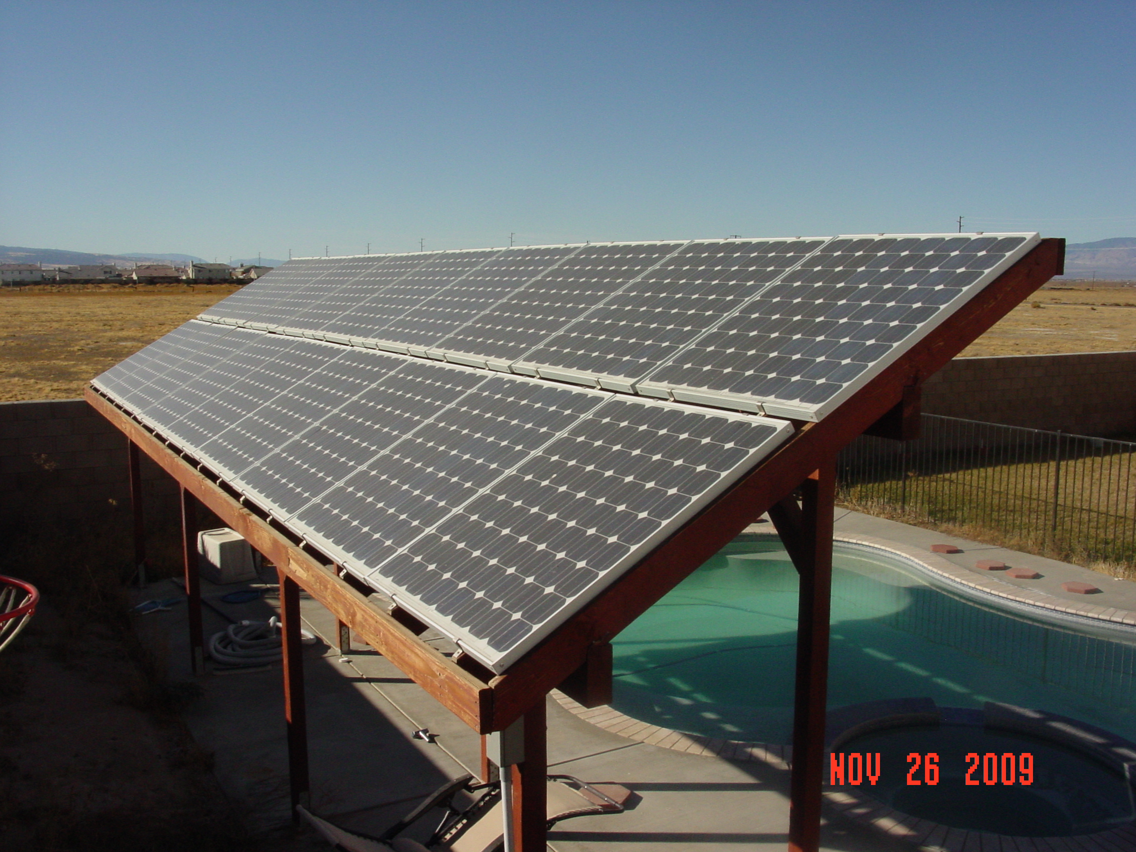 Fronius-tied PV array